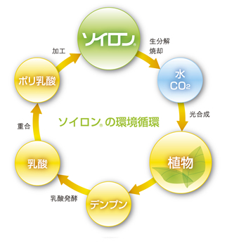 ポリ乳酸の物質循環